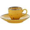 WEISSESTAL TAZZA CAFFE CON PIATTINO, COTTAGE YELLOW, 721171