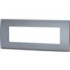 Aigostar Placca 7 moduli 506 in plastica grigia compatibile anche con BTicino Livinglight