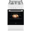 ELECTROLUX LKK500000W CUCINA A GAS 50X60 4 FUOCHI CON FORNO ELETTRICO MULTIFUNZIONE CLASSE A COLORE BIANCO - PROMO