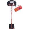 HUDORA Canestro da Basket Start 205 - Regolabile da 165 a 205 cm - Mobile Con Supporto per Bambini e Ragazzi - da Esterno Con Ruote