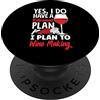 Wine Gift Idea Winemaker Wine Drinker Wi I d Rather Be Wine Making Wine Lover Wine Taster Vino PopSockets PopGrip Intercambiabile