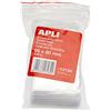APLI - Confezione di 100 sacchetti di plastica richiudibili 60 x 80 mm