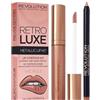 Makeup Revolution Retrò Luxe Metallic Lip Kit We Rule, Set di 2