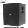 ITALIAN STAGE PROEL IS S115A subwoofer amplificato SUB 15" 700 watt LEGNO