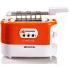 Ariete Tostapane con Pinze Ariete 159 Toastime 700 Watt Bianco e Arancio
