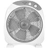 DCG S.R.L. Ventilatore Box Fan, Diametro 30 cm, Altezza 49 cm, 2 Velocità, Timer, 5 Pale, 40W, Compatto, Silenzioso