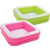 INTEX DEVELOPMENT COMPANY LTD Piscina Baby Quadrata Intex 57100, 85x85x23 cm, fondo soft, colori assortiti, sicurezza bambini, PVC resistente