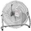 DCG S.R.L. Ventilatore Box Fan, 45 cm, Cromato, 3 Velocità, Inclinazione Regolabile, Griglia in Metallo, 130W, Potente, Silenzioso