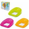 INTEX DEVELOPMENT COMPANY LTD Intex Poltrona Gonfiabile Trasparente con Rete, 104x102 cm, Vinile Resistente, Colori Assortiti