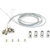 Levitantes Appendiabiti - Supporto per fissaggio guide LED da 3000 mm, ideale per illuminazione commerciale e montaggio di faretti. Facile installazione e resistente. *