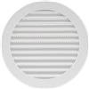 Vent Systems Copertura per sfiato a soffitto bianca da 125 mm - Feritoia rotonda per sfiato - Copertura per griglia - Zanzariera integrata - prese d'aria HVAC per bagno, casa, ufficio, cucina