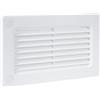 Vent Systems Griglia rettangolare da 120 x 60 mm - ingresso per tubi dritti o flessibili e sfiato di scarico - Sistema di riscaldamento HVAC, sfiato del canale di raffreddamento con griglia di