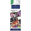Faber-Castell 164810 - Goldfaber Sketch Marker Graphic Novel, confezione da 6 pennarelli ad alcool con punta a pennello e punta fineliner