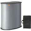 VEVOR Bancone Fieristico Portatile Bancone Fieristico, 900 x 490 x 940 mm Stand Fieristico Banco Espositivo, Tavolo da Bar Pieghevole, Podio Pop-up con Ripiano, Borsa per Trasporto