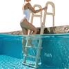 VEVOR Scala per Piscina con Corrimano Doppio a 5 Gradini Inclinata a 75° Scaletta per Piscina, Gradini Antiscivolo Resistenti, Capacità di Carico 136 kg per Piscine Interrate e Fuori Terra 121-137 cm