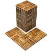 VEVOR Piastrelle per Patio in Legno Massello ad Incastro 30,5 x 30,5 cm 27 Pezzi