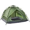 Outsunny Tenda da campeggio tenda pop up leggera 2-3 pers. - 2 grandi porte - 210 x 210 x 140 cm fibra di vetro poliestere