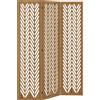 HOMCOM Paravent in legno traforato separatore di ambienti schermo interno pieghevole 3 pannelli in legno 120 x 170 cm naturale