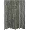 HOMCOM Paravent interno in legno a 4 pannelli separatore di ambienti separè, dim. 159,5L x 169,5H x 1,6P cm