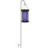 Outsunny Lampada anti insetti, lanterna da giardino appesa, solare e ricaricabile tramite USB-C - efficace su superfici di 50m² nero