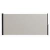 Outsunny Store laterale Parasole Paravento retrattile dim. 3L x 1,40H m alluminio Poliestere Anti-UV Alta densità 180 g/m² Grigio