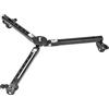 SUNWAYFOTO T1A20R Monopod Dolly, Heavy Duty Rolling Stand, capacità 110 lbs (50 kg), ruote in gomma fotografica, treppiede con ruote per fotografia d'azione