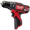 Milwaukee trapano a percussione subcompatto M12 - M12BPD-0, rosso e nero, 3/8_pollice