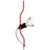 FLOS Parentesi Dimmer Element, Elemento Aggiuntivo per Lampada Parentesi, Composto da Archetto in Metallo, Portalampada e Cavo con Spina, Versione Dimmerabile, Colore Rosso