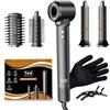 Ted Hilley 5 in 1 Hair Styler, Arricciacapelli Automatico, Piastra per Capelli, Spazzola Asciugacapelli, Multistyler 5 in 1, Piastra Lisciante, Spazzola Volumizzante, Asciugacapelli Ionico | Styling Più Veloce