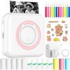 CIANBIFN Mini Stampante Fotografica, Stampante Fotografica Istantanea Portatile, Mini Stampante Termica Bluetooth, per Fotografica, Note, Diario, Elenco, Memo