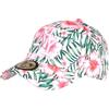 Hip Hop Honour Berretto NY rosa e bianco fiori tropicali trendy baseball hawaiano - unisex, Rosa, taglia unica