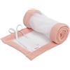 babybay Paracolpi a nido d'ape, in rete, adatto per modello Boxspring XXL, rosa albicocca