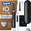 Oral-B iO 5, 2 Spazzolini Elettrici, 4 Testina di Ricambio, Bianco e Nero