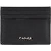 Calvin Klein Porta Carte Uomo in Pelle, Nero (Black Epi), Taglia Unica