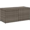 vidaXL Contenitore da Giardino Grigio 283L in Polyrattan
