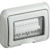 Bratek Coperchio 3 Posti Impermeabile Grigio IP55 Compatibile Bticino Matix | Protezione Esterna