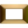Biesse Placca Bronzo 3 Posti Bticino Matix Compatibile | Eleganza Vintage e Funzionalità