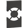 Biesse Cover Nera Living Now Compatibile per Prese Schuko Standard e Flat | Design Profondo