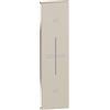 Biesse Cover Saliscendi Pulsante Doppio Sabbia Compatibile Bticino Living Now | Calore Naturale per Tapparelle