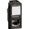 Biesse Presa LAN Nera RJ45 CAT5 AB Compatibile Bticino Living Now | Connettività di Rete Affidabile