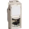 Biesse Presa LAN Sabbia RJ45 CAT6 AB Compatibile Bticino Living Now | Per Reti Gigabit Veloci