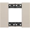 Biesse Placca Sabbia 2 Moduli Compatibile Living Now | Eleganza Naturale e Calda