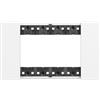 Biesse Placca Bianca 4 Posti Living Now Compatibile | Design Ampio e Pulito per il Tuo Impianto