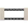 Biesse Placca Sabbia 6 Moduli Compatibile Living Now | Massima Organizzazione e Calore Naturale