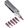 SUNWAYFOTO DW-02 PRO - Set di attrezzi pieghevoli universali con chiave esagonale, in acciaio inox, 2,5/3/4/5 mm, a croce e a testa piatta, Edc Multitool