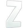 Décopatch AC725Cpack - Un Lot de 3 supports en papier blanc mâché 3x12x20,5 cm, Lettre Z