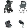 Inglesina System Quattro Inglesina Aptica con Darwin Recline + Base Isofix 360° Emerald green
