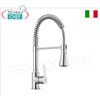 Rubinetto miscelatore monoforo con doccia sospesa alta 445 mm, e braccio orientabile