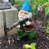 Tirifer Statua di gnomi militari da giardino con pistola, gnomi dell'esercito, decorazione da giardino per interni ed esterni, patio, cortile, prato, decorazione per la casa