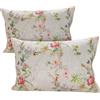 PETTI Artigiani Italiani - Federe Cuscini Letto, Coppia di Federe 50x80 cm, Federa Copricuscino, Federe in Microfibra Anallergica, Made in Italy, Federe Spring Grigio